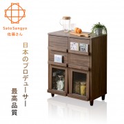 【Sato】NEFLAS時間旅人四抽二門收納書櫃‧幅75cm