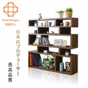 【Sato】MOOK光陰故事隔間收納櫃‧幅120cm(淺棕)