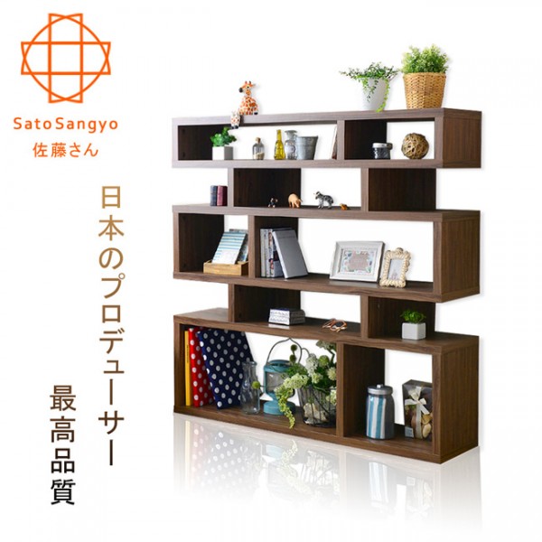【Sato】MOOK光陰故事隔間收納櫃‧幅120cm(淺棕)