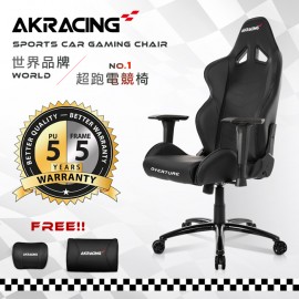 AKRACING超跑電競椅-GT33 Overture-黑 