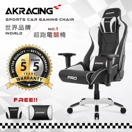 AKRACING超跑電競椅大師旗艦款-GT666 PRO X SERIES-白