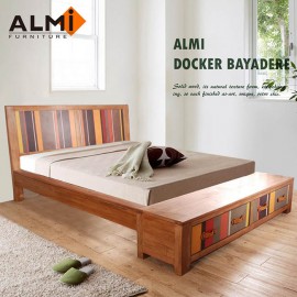 【ALMI】DOCKER BAYADERE-BED 154x192 雙抽雙人床