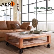 【ALMI】DOCKER VINTAGE-COFFEE TABLE WITH WHEELS 附輪咖啡桌