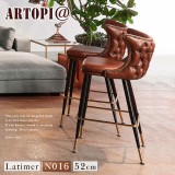 【ARTOPI】Latimer拉蒂摩爾牛皮拉扣高吧椅