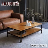 【ARTOPI】Detroit底特津工業風榆木咖啡桌-幅130cm 
