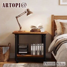 【ARTOPI】Detroit底特津工業風榆木方茶几-幅65cm