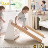 【Boori】泰迪兒童多功能滑梯繪圖架‧幅103cm(薏米白)